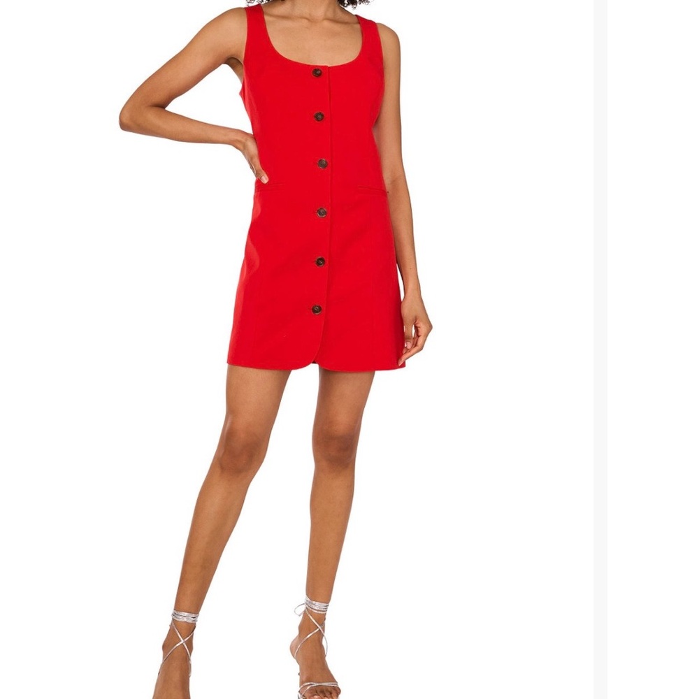 Red Mini Dress - Picture 2 of 5